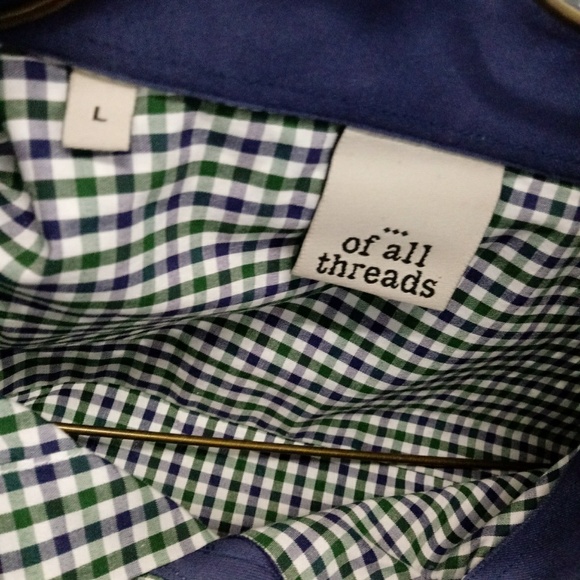 Of all Threads Mens Button Down Dress Shirt Large - Picture 4 of 6